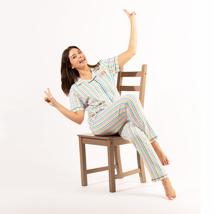 Candy Stripe Comfort pyjama Set