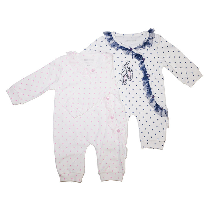 Dotted baby romper combo 